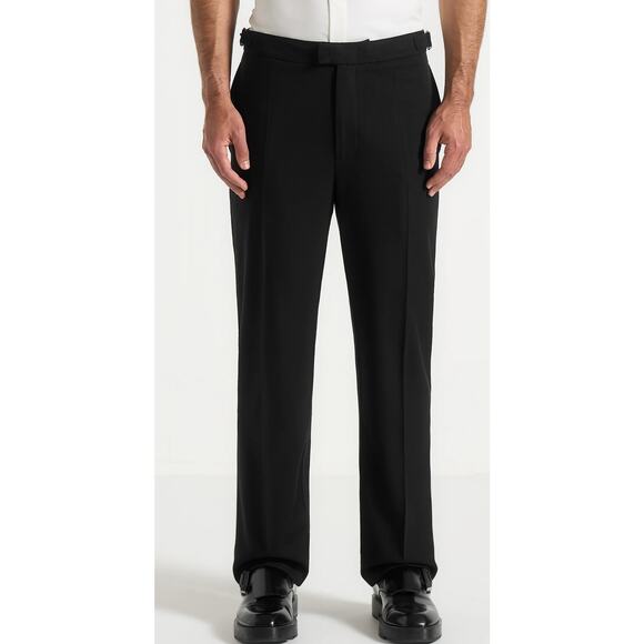 Maniere De Voir Joseph Regular Fit Tailored Trousers Black Mens Size 36x28 New